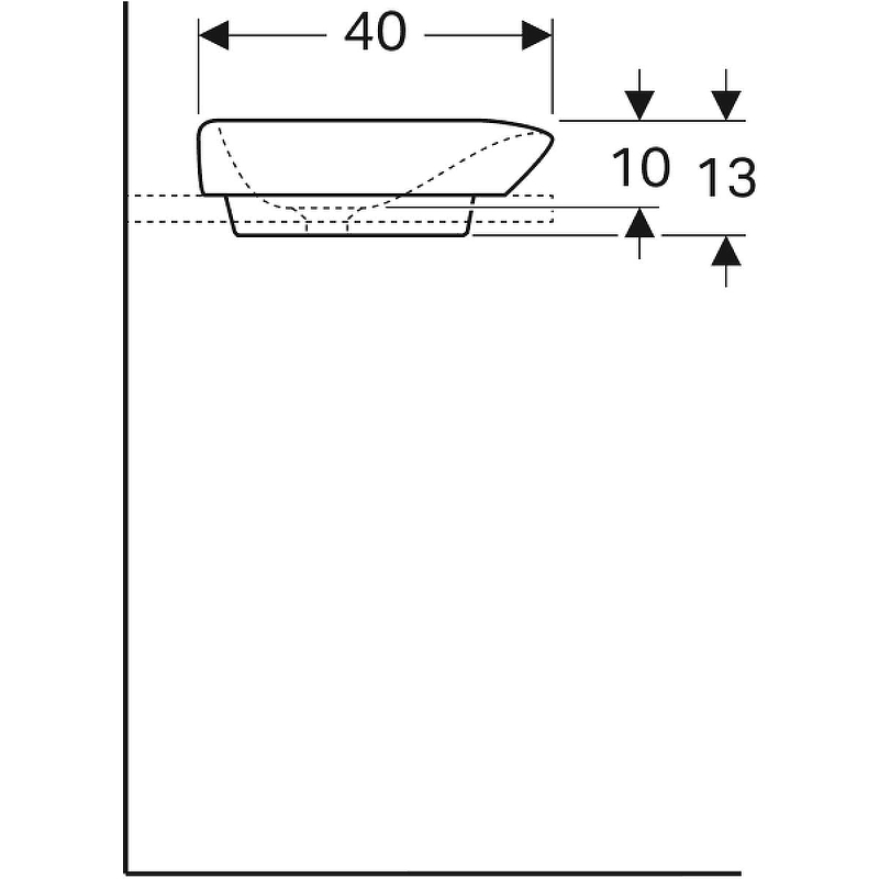 Раковина Geberit myDay 60 245460600 Белая от магазина ЛесКонПром.ру