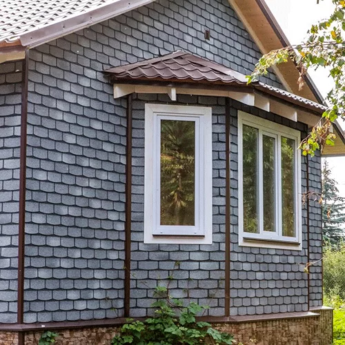 Плитка фасадная ТЕХНОНИКОЛЬ HAUBERK Камень Сланец от магазина ЛесКонПром.ру