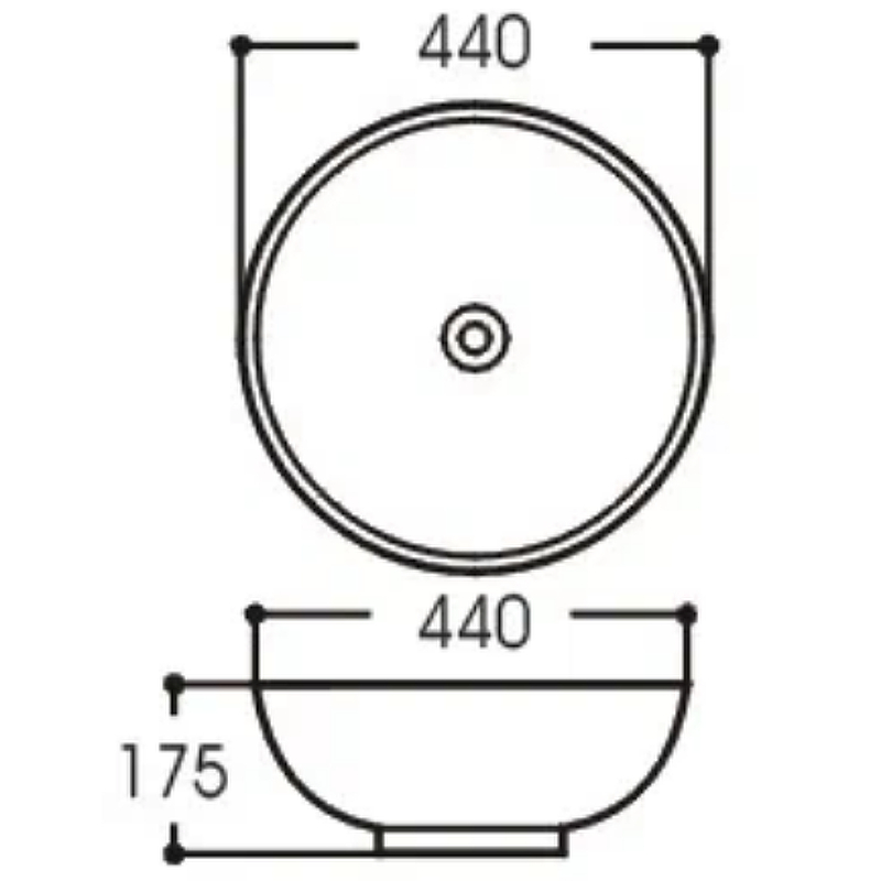 Раковина-чаша Aquatek 44 AQ5354-00 Белая от магазина ЛесКонПром.ру