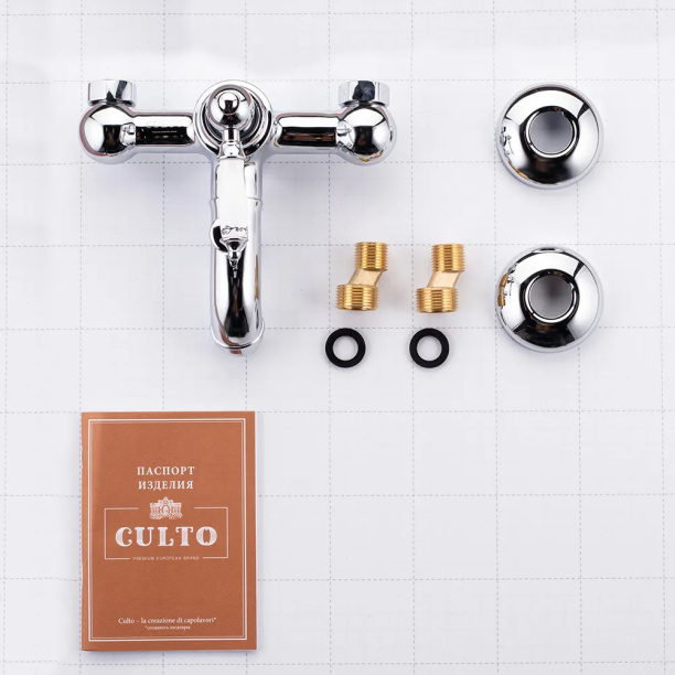 Смеситель для ванны CULTO Antique хром от магазина ЛесКонПром.ру