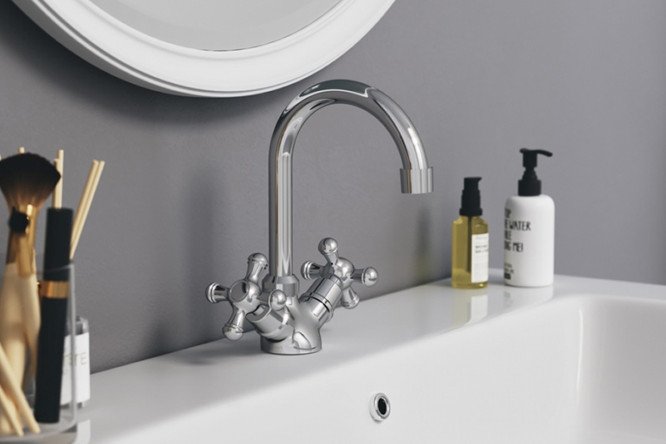 Смеситель для умывальника DAMIXA Retro 80529558 от магазина ЛесКонПром.ру