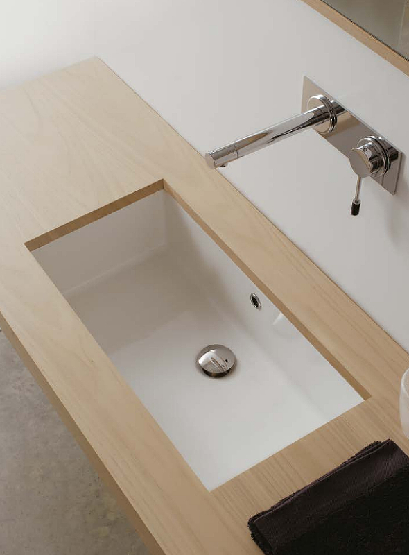 Раковина Scarabeo Gaia-Tech-Miky 87 8092 Белая от магазина ЛесКонПром.ру