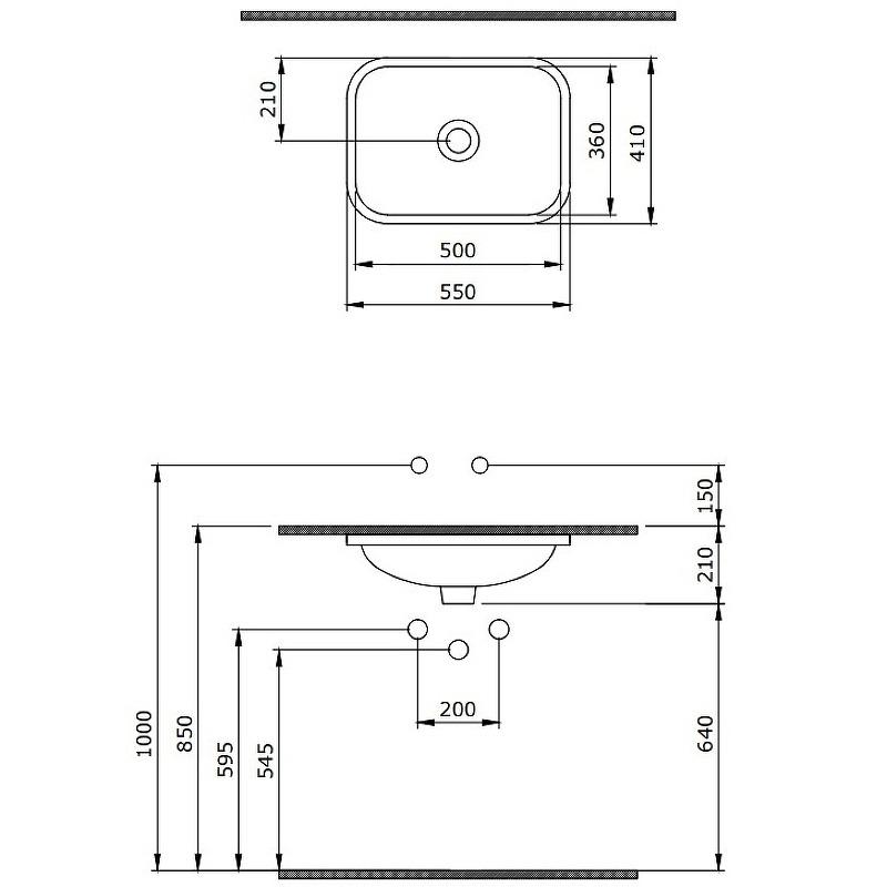 Раковина Berges Ego 55 181006 Белая глянцевая от магазина ЛесКонПром.ру