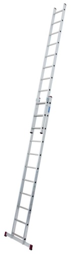 Лестница алюминиевая двухсекционная KRAUSE CORDA 2х11 с траверсой арт.032195 от магазина ЛесКонПром.ру