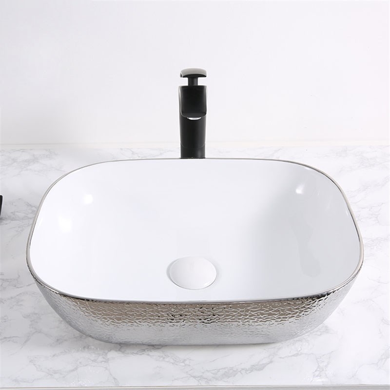 Раковина-чаша Mira 46 MR-4632WS Белая Серебро от магазина ЛесКонПром.ру