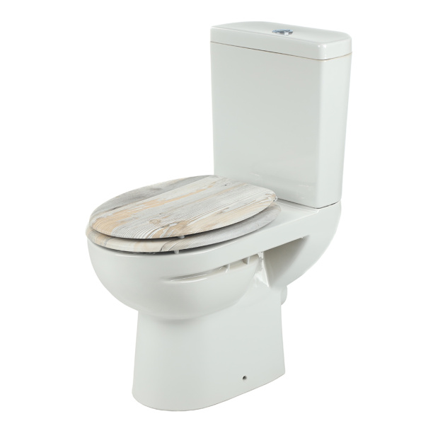 Сиденье для унитаза дюропласт белое FLUMEN от магазина ЛесКонПром.ру