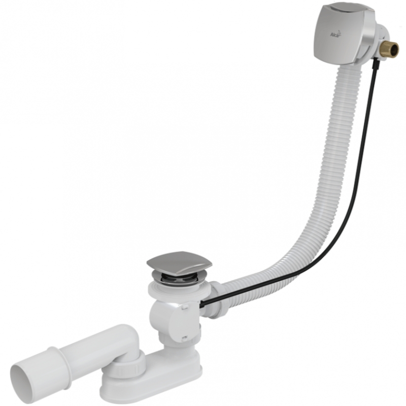 Слив-перелив Alcaplast A564KM3 полуавтомат Белый Хром от магазина ЛесКонПром.ру