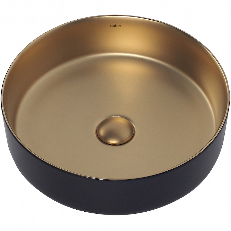 Раковина-чаша Abber Bequem 40 AC2109BG Золото матовое Черная от магазина ЛесКонПром.ру