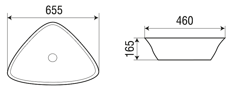 Раковина-чаша WeltWasser Elbach 1043 65 10000004581 Белый глянец от магазина ЛесКонПром.ру
