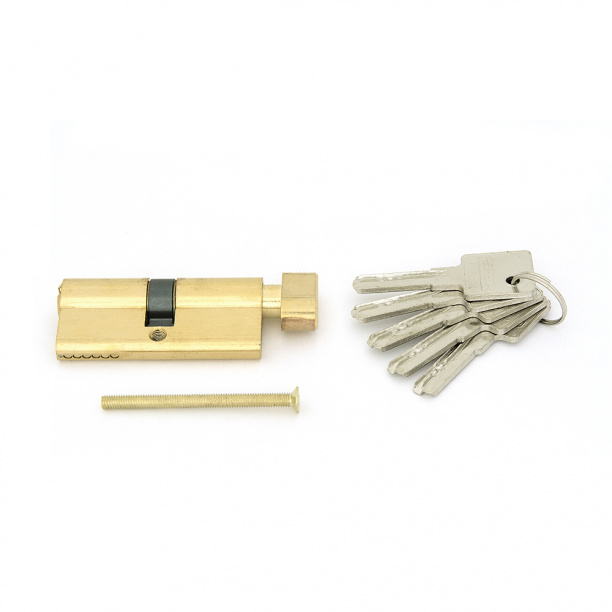 Цилиндр для замка Palladium Smart 70 ключ-завертка золото от магазина ЛесКонПром.ру