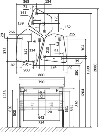 Зеркало Raval Facet 3 шт. от магазина ЛесКонПром.ру