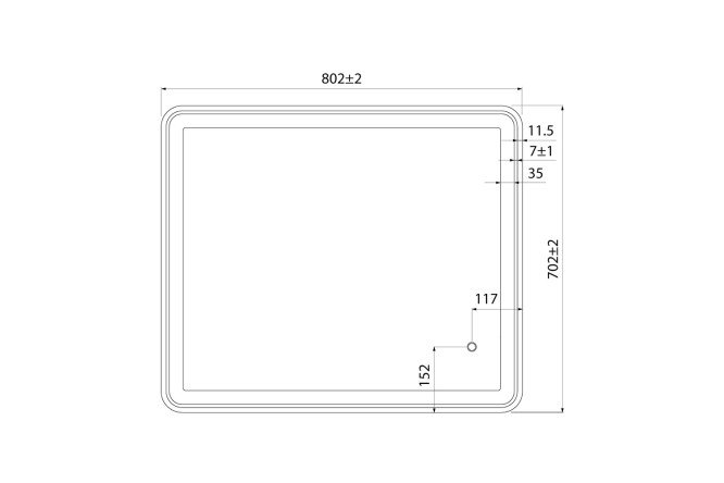 Зеркало IDDIS Cloud 80534428 от магазина ЛесКонПром.ру