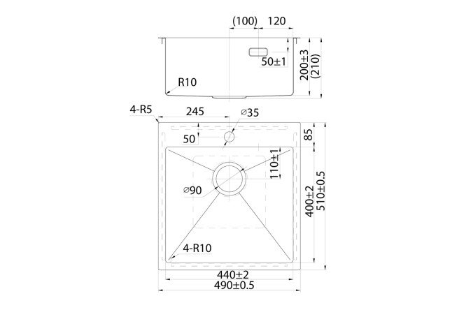 Мойка врезная IDDIS Haze 80550596 от магазина ЛесКонПром.ру