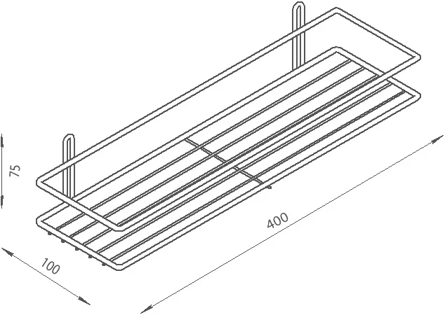 Полка DIWO Смоленск П16098 черный муар от магазина ЛесКонПром.ру