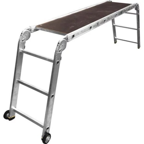 Алюминиевая рабочая подмость   SMS363 АЛЮМЕТ с колесами от магазина ЛесКонПром.ру