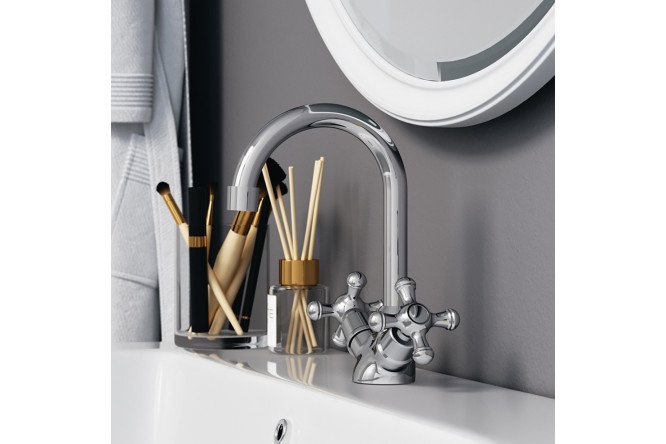 Смеситель для умывальника DAMIXA Retro 80529558 от магазина ЛесКонПром.ру