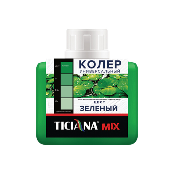 Колер универсальный Ticiana Mix зеленый 80 мл от магазина ЛесКонПром.ру