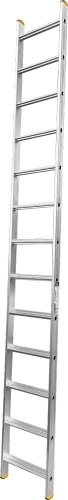 Лестница алюминиевая односекционная приставная с широкой ступенью Алюмет  1х13  арт. НК1 5113 от магазина ЛесКонПром.ру