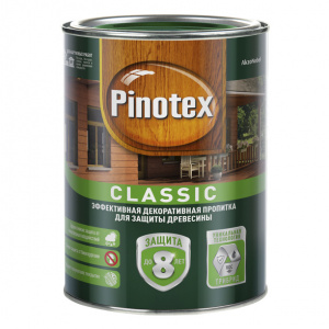 Пропитка для дерева декоративно-защитная алкидная Pinotex Classic палисандр 1 л