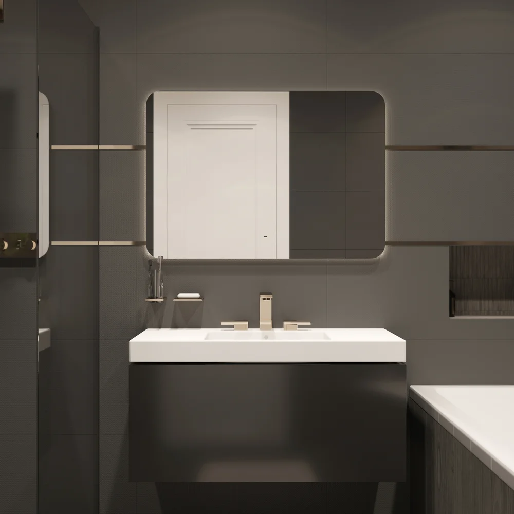 Зеркало DIWO Кострома 100 с подсветкой от магазина ЛесКонПром.ру