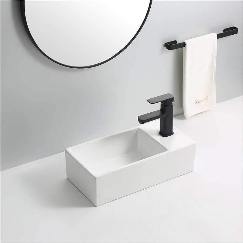 Раковина Mira 41 L MR-4121L Белая от магазина ЛесКонПром.ру