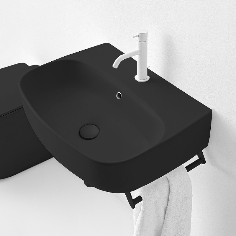 Раковина Kerasan Nolita 60 534131*1 Черная матовая от магазина ЛесКонПром.ру