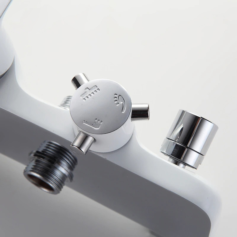 Душевая система Frap F2431 Белая Хром от магазина ЛесКонПром.ру