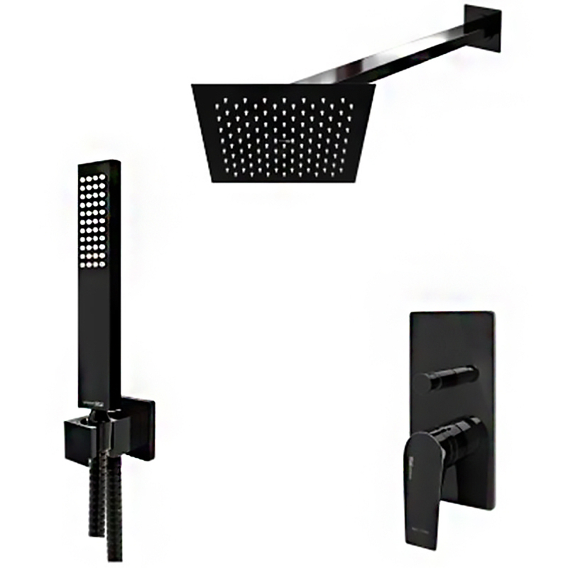 Душевая система WasserKRAFT А66209 Черный глянец от магазина ЛесКонПром.ру