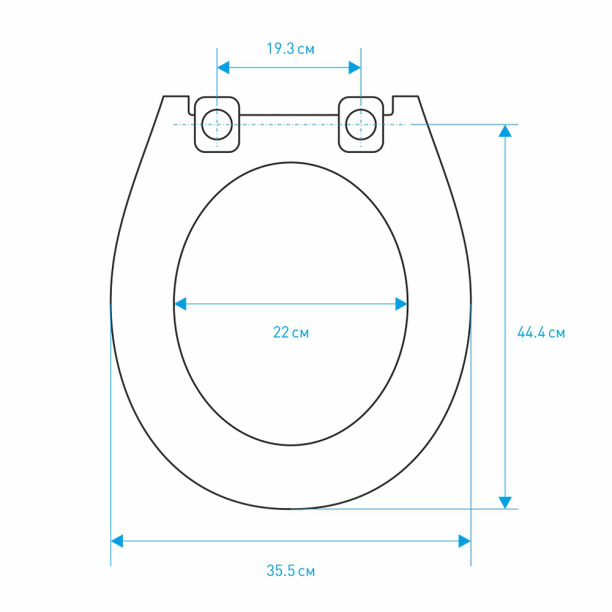 Сиденье для унитаза АНИ пласт белое от магазина ЛесКонПром.ру