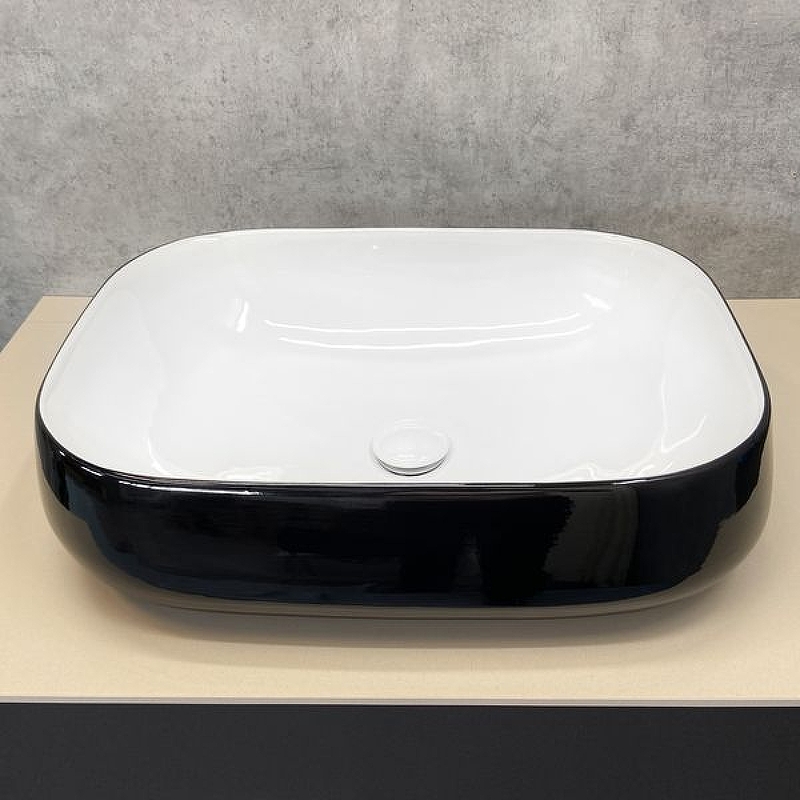 Раковина-чаша Comforty 54 78102BW 00004148149 Черная Белая от магазина ЛесКонПром.ру
