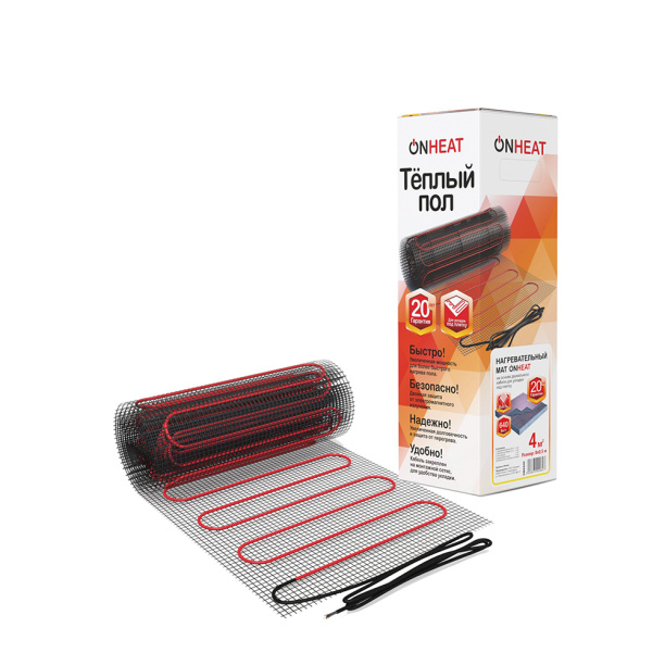 Мат нагревательный ONHEAT 4 м2 640 Вт от магазина ЛесКонПром.ру