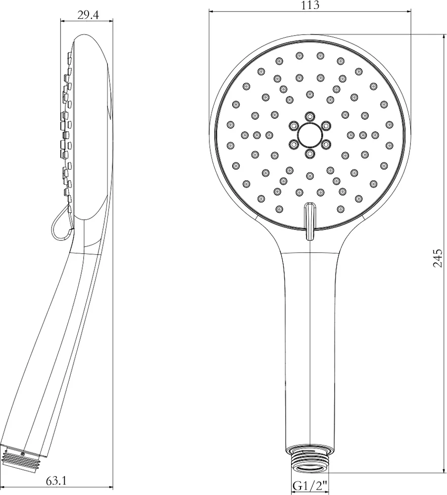 Душевая лейка Lemark LM8116C от магазина ЛесКонПром.ру