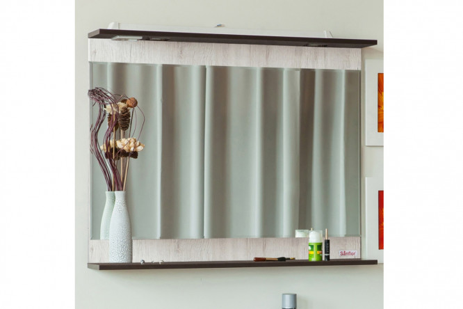 Зеркало с полкой Sanflor Толедо 80353234 от магазина ЛесКонПром.ру