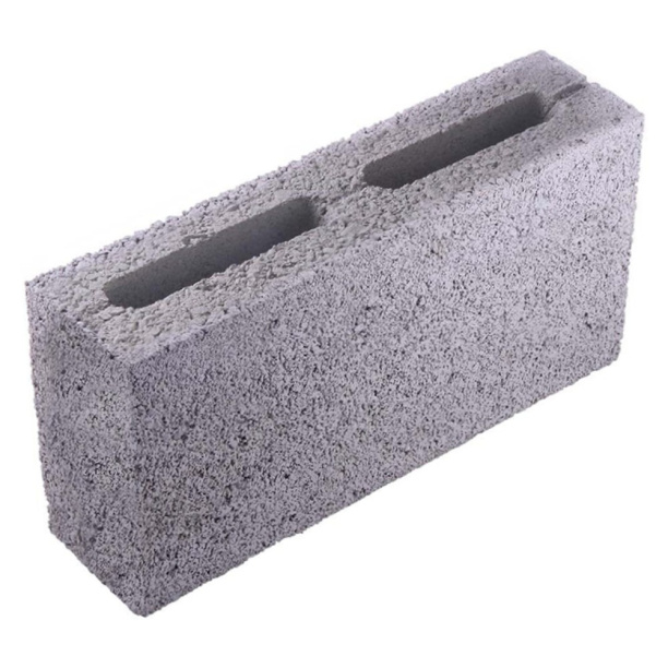 Блок керамзитобетонный 120x185x393 мм от магазина ЛесКонПром.ру