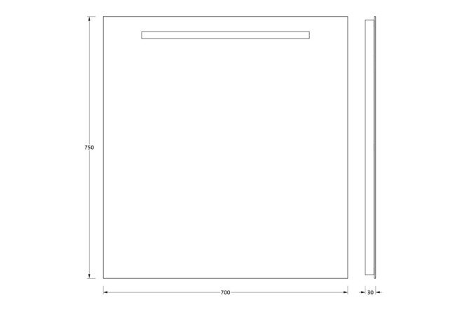 Зеркало EVOFORM Ledline 80372834 от магазина ЛесКонПром.ру
