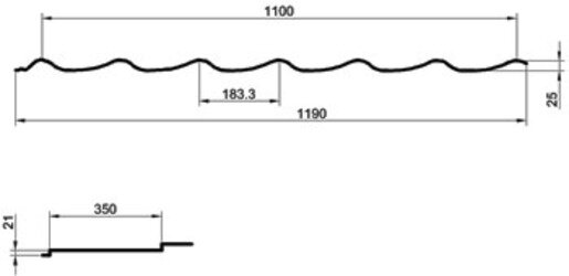 Металлочерепица Металл Профиль Супермонтеррей 0,5 мм PE Norman RAL 8017 от магазина ЛесКонПром.ру