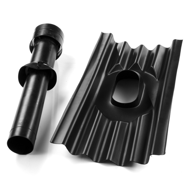 Труба вентиляционная черная Ондулин от магазина ЛесКонПром.ру