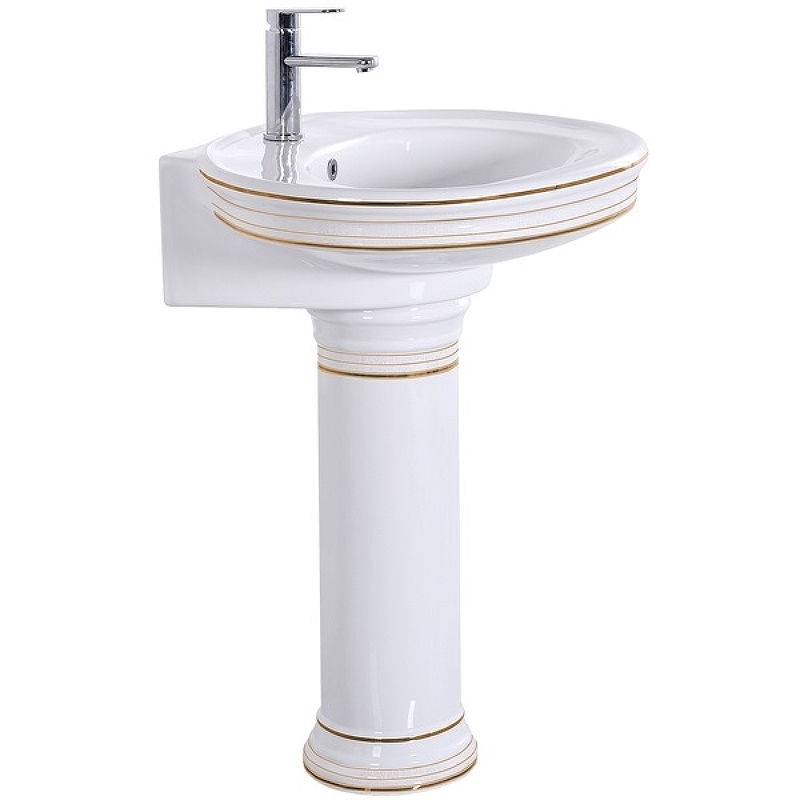 Раковина CeramaLux Lux Classic 75 4286 Белая от магазина ЛесКонПром.ру