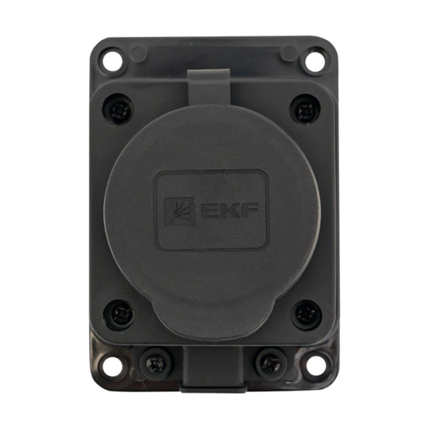 Розетка EKF Марс с заземлением IP44 каучук от магазина ЛесКонПром.ру