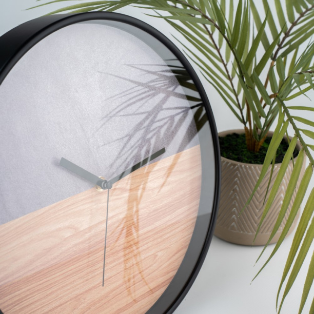 Часы настенные круглые Лофт d50 см черные от магазина ЛесКонПром.ру