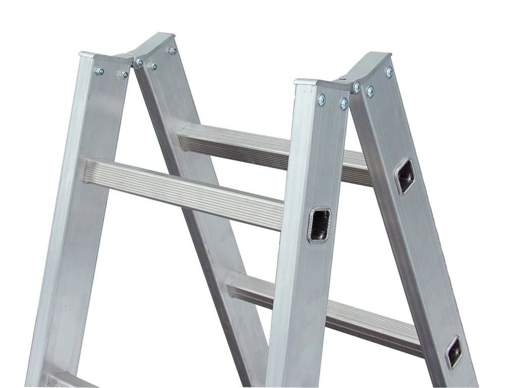 Стремянка алюминиевая двухсторонняя Krause Stabilo 2х12 ступеней (арт. 124944) от магазина ЛесКонПром.ру