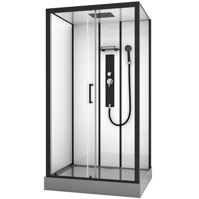 Душевая кабина Black&White Galaxy 8008000 с гидромассажем от магазина ЛесКонПром.ру