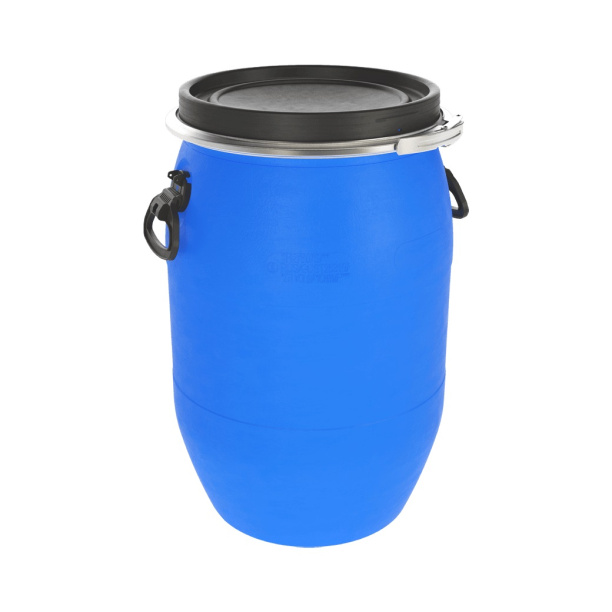 Бочка с крышкой пластиковая 65 л от магазина ЛесКонПром.ру