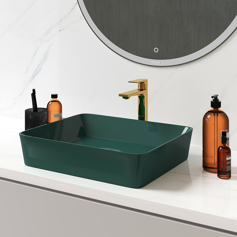 Раковина-чаша Grossman 48 GR-3016OLM Светло-зеленая матовая от магазина ЛесКонПром.ру