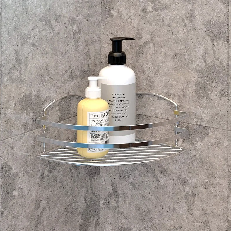 Полка Tekno-tel LM007SSS угловая, серебристая от магазина ЛесКонПром.ру