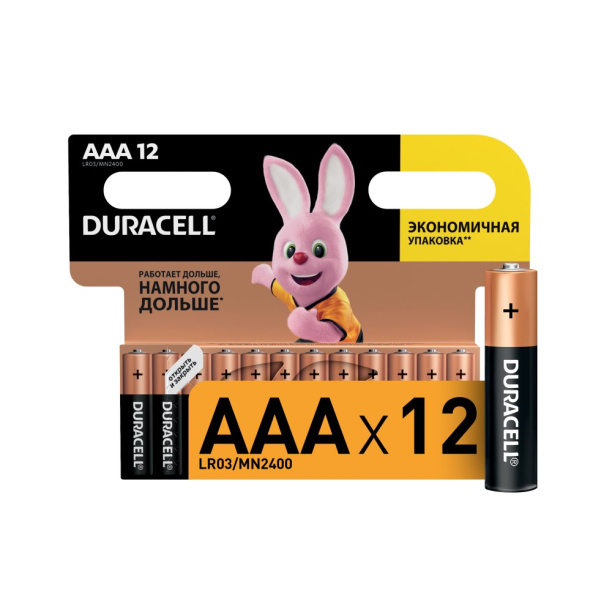 Батарейка LR3 (ААА) 12 шт Duracell от магазина ЛесКонПром.ру