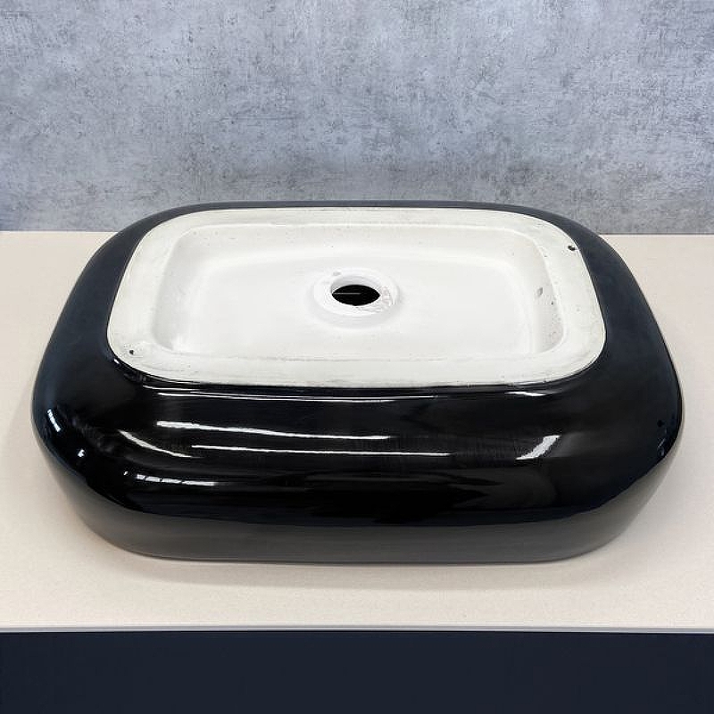 Раковина-чаша Comforty 54 78102BW 00004148149 Черная Белая от магазина ЛесКонПром.ру
