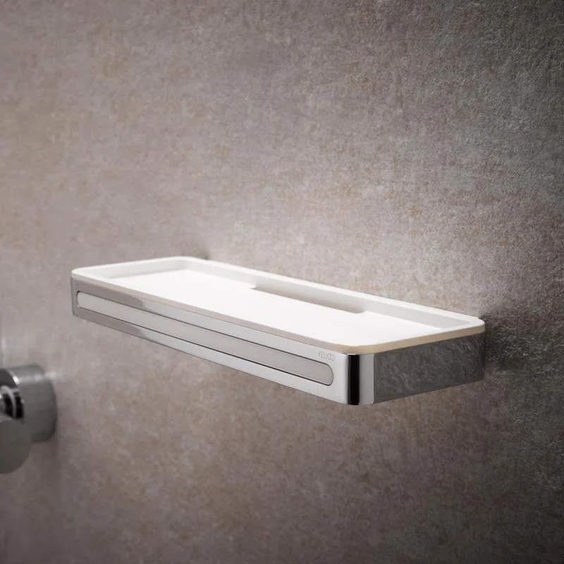 Полка Keuco Plan 14959 хром, белая от магазина ЛесКонПром.ру