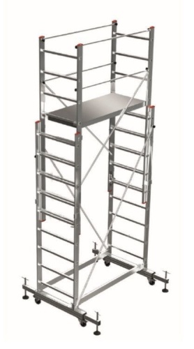 Алюминиевая телескопическая вышка- тура  SARAYLI 2X11 от магазина ЛесКонПром.ру