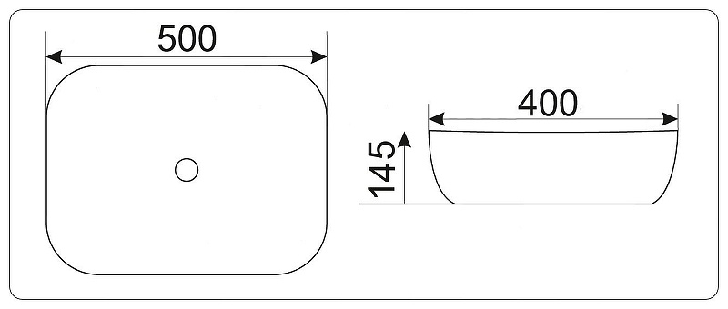 Раковина-чаша CeramaLux 50 D1302H024 Медь Черная от магазина ЛесКонПром.ру